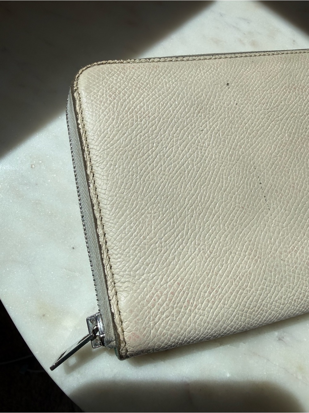 Hermès Silk-In Leather Zip-Around Wallet - Picture 2 of 15